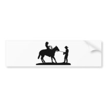 Cowgirl Roping Cowboy Bumper Stickers
