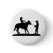Cowgirl Roping Cowboy