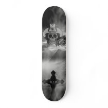 Cowgirl Skull Skateboard