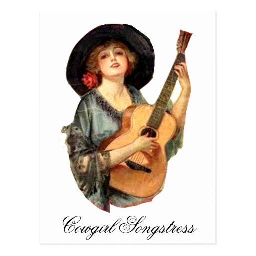 Cowgirl Songstress Postcard