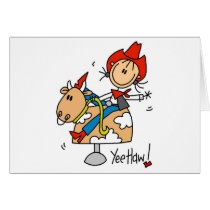 Cowgirl Yee Haw Tshirts and Gifts Card