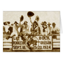 Cowgirls At The Round-Up Greeting Cards