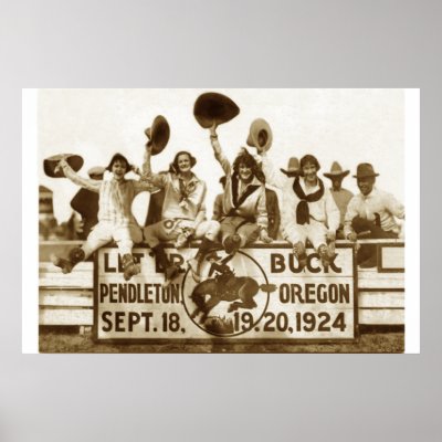 Cowgirls At The Round-Up Posters by CowgirlCafeOnline