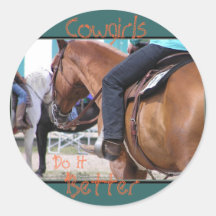 Cowgirls Do It Better Stickers
