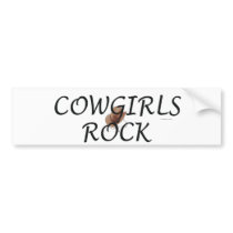 Cowgirls Rock Bumper Stickers