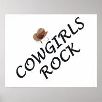 Cowgirls Rock Print