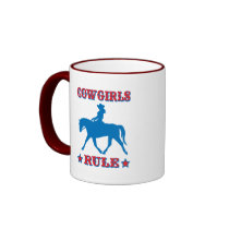 Cowgirls Rule (red/blue) Mug