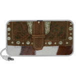 Cowhide & Leather Western Doodle Speaker