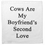 Cows Are My Boyfriend's Second Love Cloth Napkin