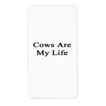 Cows Are My Life Shipping Labels