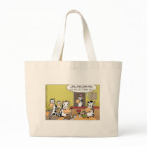 Cows Eating Steak Funny Tees Mugs Cards & Gifts Canvas Bag