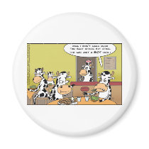 Cows Eating Steak Funny Tees Mugs Cards & Gifts Refrigerator Magnets