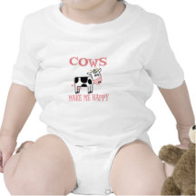 Cows Make Me Happy Rompers
