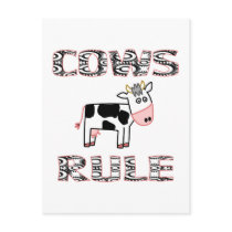 COWS RULE POSTCARD