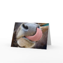 Cows Tongue Greeting Card