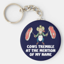 Cows Tremble Keychain