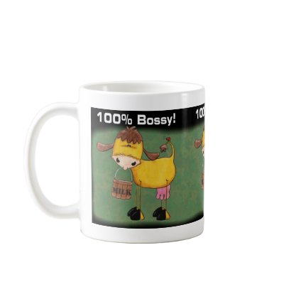 Cows with milk bucket 100% bossy copy mug by creationhrt