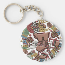 Coyolxauhqui Keychain