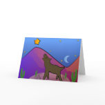 Coyote and Star Greeting Cards