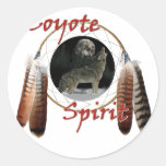 Coyote Spirit Round Sticker