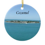 Cozumel Blue Water Tropical Ornamement Christmas Tree Ornaments