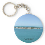 Cozumel Island Blue Water Tropical Keychains