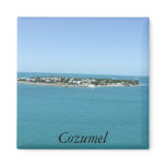 Cozumel Island Blue Water Tropical Fridge Magnets