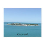 Cozumel Island Blue Water Tropical Postcard