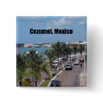 Cozumel, Mexico Pinback Buttons