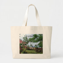 Cozumel Tropical Palm Tree Tote Bag