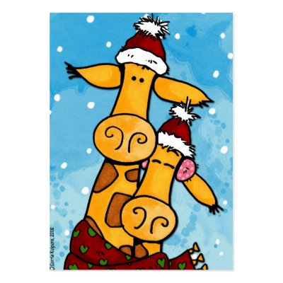 cozy giraffes gift tag business card template by cfkaatje