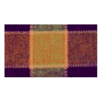 Cozy Warm Plaid Business Card