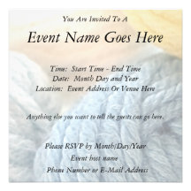 Cozy Yarn Personalized Invites