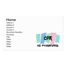 CPA Is Forever Business Cards