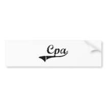 Cpa Professional Job Bumper Sticker