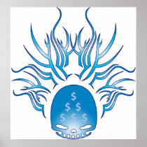 CPAing Skull Poster