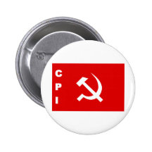 CPI-flag communist party of India Button