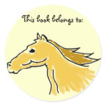 CQ- Horse 'This book belongs to:' stickers
