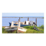 Crab boats customized photo card