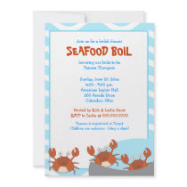 CRAB BOIL Seafood Party Bridal Shower Invitation