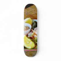 Crab Claws Lemons Salads Seafood Platters Skate Board Deck