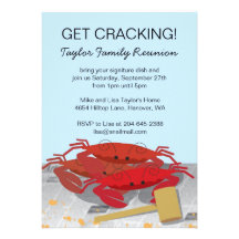 Crab Feast Party Invitation,