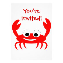 Crab Invitation For Any Occasion