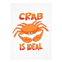 Crab is Ideal Custom Announcements
