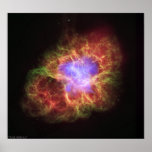 Crab Nebula-a Dead Star Creates Celestial Havoc Posters