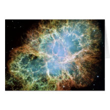 Crab Nebula Greeting Card