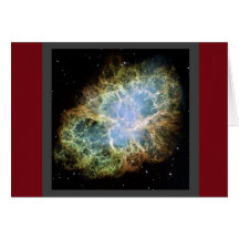 Crab Nebula greeting card