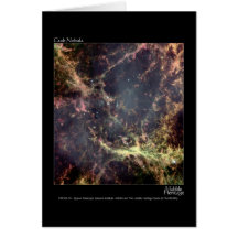 Crab Nebula Hubble Telescope Greeting Cards