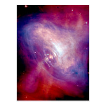 Crab Nebula NASA Space Post Card