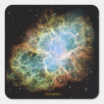 Crab Nebula Square Stickers